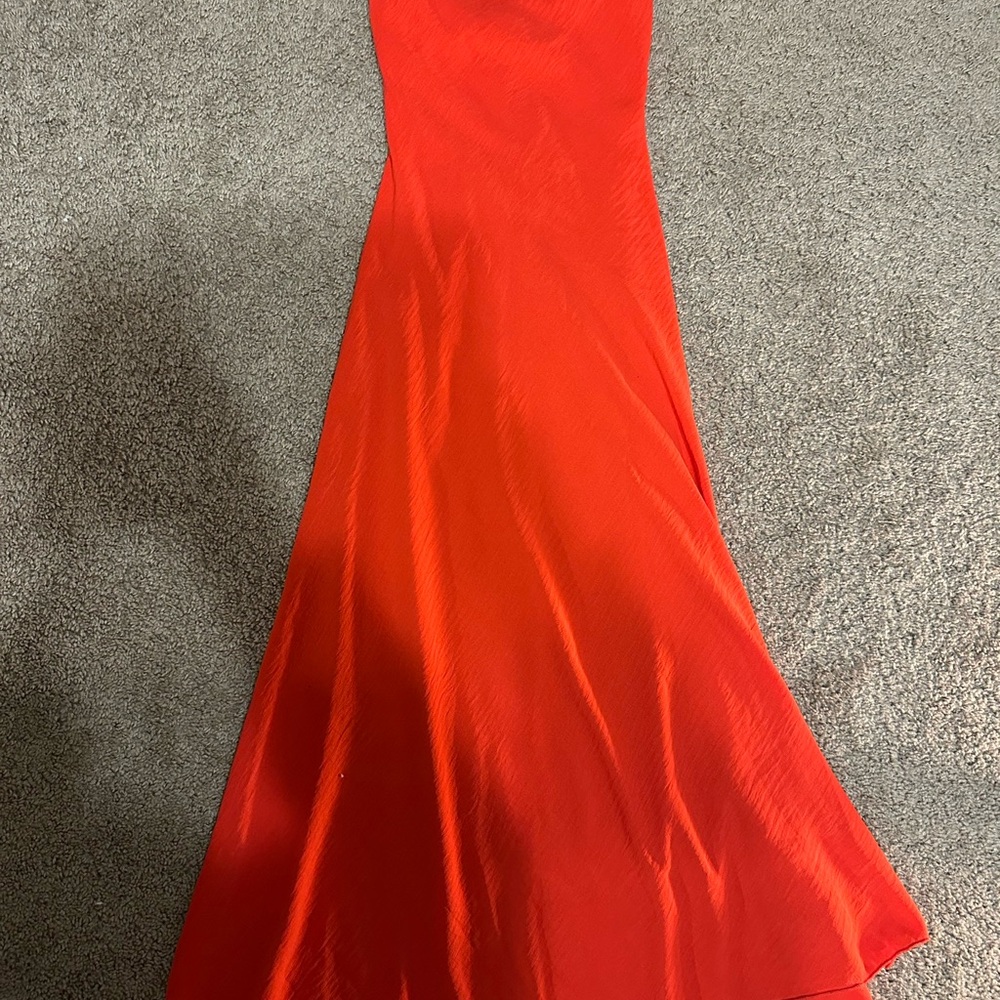 See You Monday Fiery Red Maxi Dress